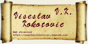 Višeslav Kokotović vizit kartica